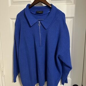 Lane Bryant Blue Knit Sweater